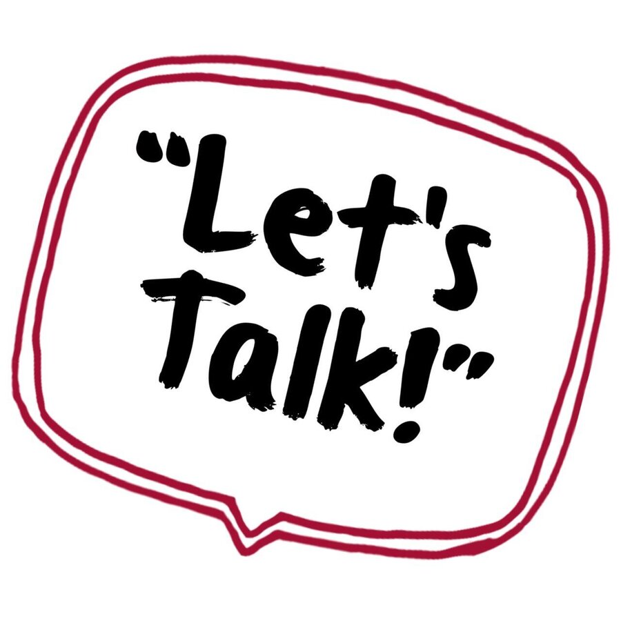 Image of the Let's Talk image. The image will redirect you to a form where you can report any concerns or worries about bullying or being bullied.